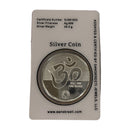 999 Pure Silver Ganesh Lakshmi / Laxmi 20 Gram Sealed Meena Coin -Figurine