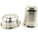 925 Sterling Silver 40ml Glass & 25ml Bowl - 2.0-inch Set