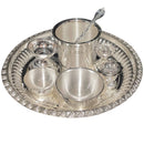 925 Sterling Silver 8.0 inch Hallmarked Puja Set - 8.0" Set