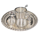 925 Sterling Silver 8.0 inch Hallmarked Puja Set - 8.0" Set