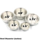 999 Pure Silver Hallmarked 125ml Heavy Bowl & Spoon for Kids / Youth -3.75 inch Set