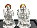 999 Pure Silver Ganesha Lakshmi / Laxmi idol / Statue / Murti (Figurine