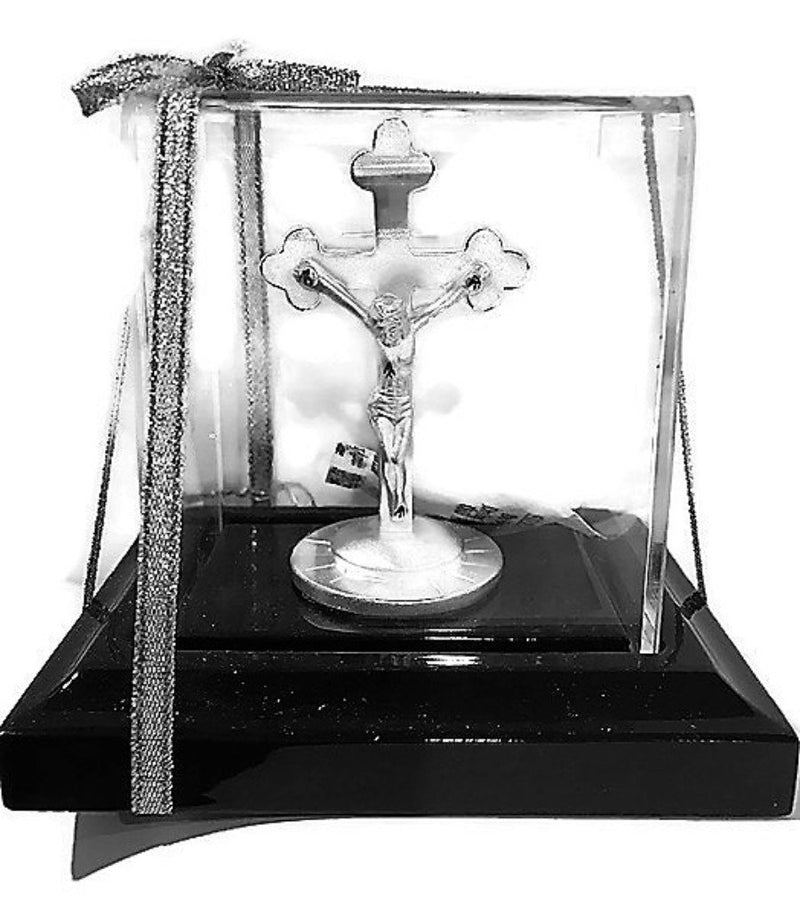 999 Pure Silver Lord Jesus Christ & Cross Idol/Statue (Figurine