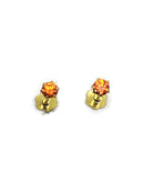 750 Eighteen Karat (18 KT) 2mm Colored Cubic Zirconia 18 Gauge Nose Stud / Ear Studs - Style