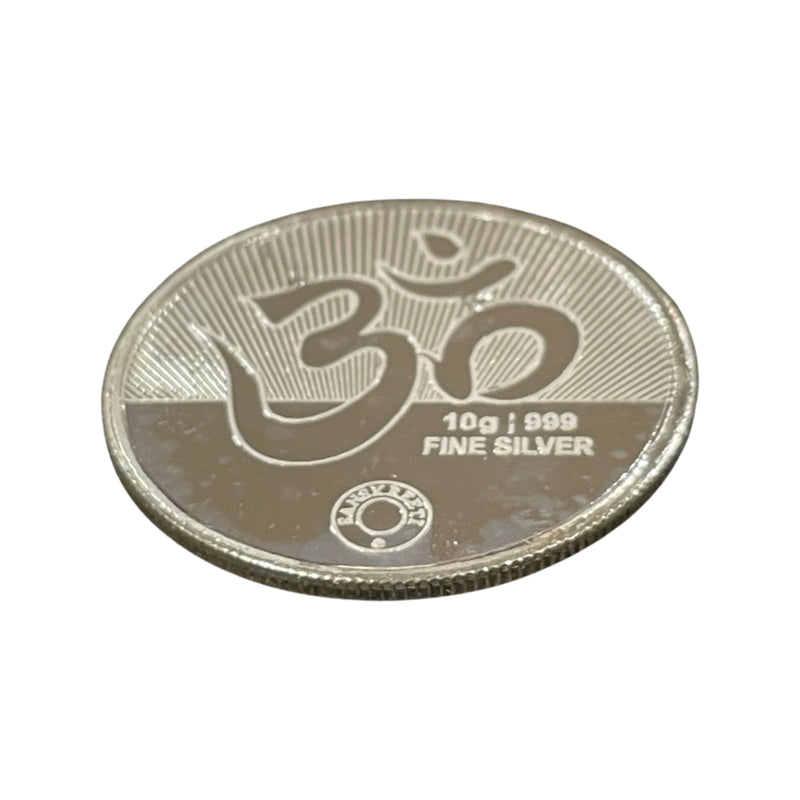 999 Pure Silver Lakshmi / Laxmi 10 Gram Meena Coin