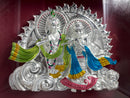999 Pure Silver Radha Krishna Mural (Wall Painting) – Frame