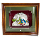 999 Pure Silver Radha Krishna Mural (Wall Painting) – Frame