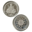 999 Pure Silver Lakshmi / Kuber & Shree Yantram 2 Gram Coins (Pack of 10 Coins)-Figurine
