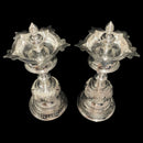 925 Sterling SilverFive Star / Kerala Samai (Diya) Set / Kuthu Vilakku Pair -Style