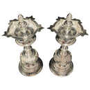 925 Sterling SilverFive Star / Kerala Samai (Diya) Set / Kuthu Vilakku Pair -Style