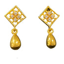 916 Twenty Two Karat (22K) Gold Studded Kids Earrings -Style