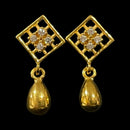 916 Twenty Two Karat (22K) Gold Studded Kids Earrings -Style
