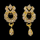 916 Twenty Two Karat (22K) Gold Studded Kids Earrings -Style
