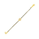 916 Twenty Two Karat (22K) Gold Black Beads Kids 5.0-inch Najariya - Style