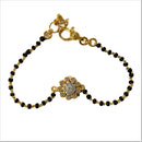 916 Twenty Two Karat (22K) Gold Black Beads Kids 5.0-inch Najariya - Style