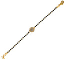 916 Twenty Two Karat (22K) Gold Black Beads Kids 5.5-inch Najariya - Style