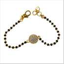 916 Twenty Two Karat (22K) Gold Black Beads Kids 5.0-inch Najariya - Style