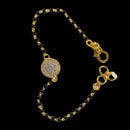 916 Twenty Two Karat (22K) Gold Black Beads Kids 5.5-inch Najariya - Style
