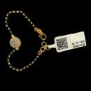 916 Twenty Two Karat (22K) Gold Black Beads Kids 5.5-inch Najariya - Style