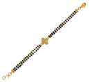 916 Twenty Two Karat (22K) Gold Black Beads Kids 5.0-inch Najariya - Style