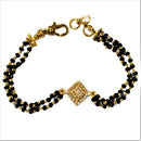 916 Twenty Two Karat (22K) Gold Black Beads Kids 5.0-inch Najariya - Style