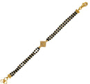 916 Twenty Two Karat (22K) Gold Black Beads Kids 5.0-inch Najariya - Style
