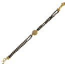 916 Twenty Two Karat (22K) Gold Black Beads Kids 5.0-inch Najariya - Style