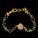 916 Twenty Two Karat (22K) Gold Black Beads Kids 5.0-inch Najariya - Style