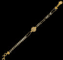 916 Twenty Two Karat (22K) Gold Black Beads Kids 5.0-inch Najariya - Style