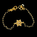 916 Twenty Two Karat (22K) Gold Black Beads Kids 5.5-inch Najariya - Style