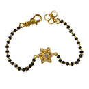 916 Twenty Two Karat (22K) Gold Black Beads Kids 5.5-inch Najariya - Style