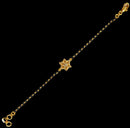916 Twenty Two Karat (22K) Gold Black Beads Kids 5.5-inch Najariya - Style