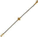 916 Twenty Two Karat (22K) Gold Black Beads Kids 5.5-inch Najariya - Style