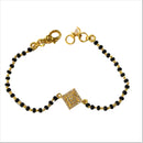 916 Twenty Two Karat (22K) Gold Black Beads Kids 5.5-inch Najariya - Style
