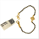 916 Twenty Two Karat (22K) Gold Black Beads Kids 5.5-inch Najariya - Style