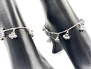 925 Sterling Silver Designer Rope Bell Anklet -
