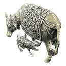 925 Sterling Silver Hallmarked Solid Kamdhenu Cow Statue - Idol / Murti (Figurine