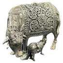 925 Sterling Silver Hallmarked Solid Kamdhenu Cow Statue - Idol / Murti (Figurine