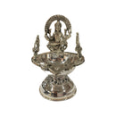 925 Sterling Silver Hallmarked Antique Style Lakshmi / Kamakshi Solid Diya  -