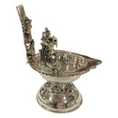 925 Sterling Silver Hallmarked Antique Style Lakshmi / Kamakshi Solid Diya  -