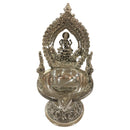 925 Sterling Silver Hallmarked Antique Style BIG Lakshmi / Kamakshi Solid Deepak (Diya) -