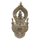 925 Sterling Silver Hallmarked Antique Style BIG Lakshmi / Kamakshi Solid Deepak (Diya) -