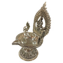 925 Sterling Silver Hallmarked Antique Style BIG Lakshmi / Kamakshi Solid Deepak (Diya) -