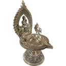 925 Sterling Silver Hallmarked Antique Style BIG Lakshmi / Kamakshi Solid Deepak (Diya) -