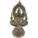 925 Sterling Silver Hallmarked Antique Style BIG Lakshmi / Kamakshi Solid Deepak (Diya) -