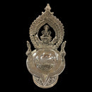 925 Sterling Silver Hallmarked Antique Style BIG Lakshmi / Kamakshi Solid Deepak (Diya) -