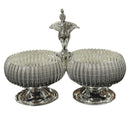 925 Sterling Silver 3.0x1.5 inch Hallmarked Kumkum / Puja Two bowl set  - 3.0x1.5x2 Style