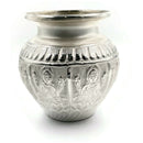 999 Pure Silver Hallmarked Puja Ashta Lakshmi Kalash - Style