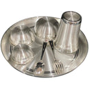 999 Pure Silver 10.0-Inch Hallmarked Exclusive Designer Heavy Western Plate Dinner Set- Set