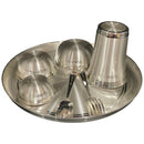 999 Pure Silver 10.0-Inch Hallmarked Exclusive Designer Heavy Western Plate Dinner Set- Set